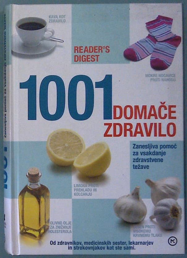 Naslovnica knjige 1001 domače zdravilo