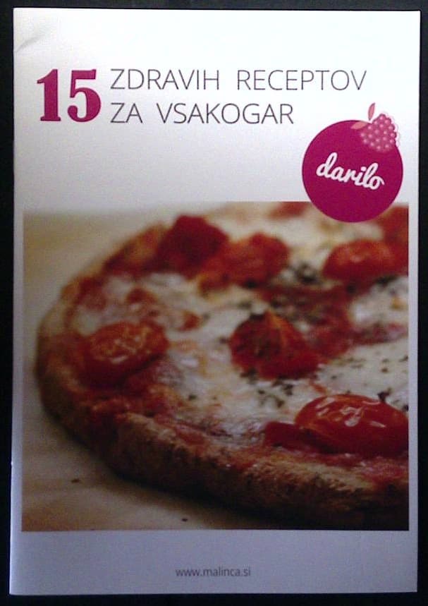 Naslovnica knjige 15 zdravih receptov za vsakogar