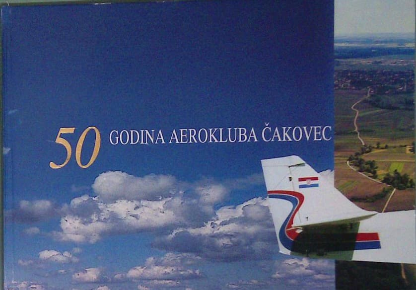 Naslovnica knjige 50 Godina aerokluba Čakovec