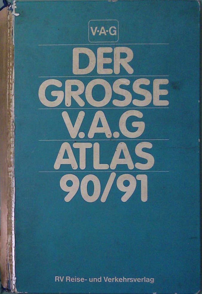 Naslovnica knjige Der Grosse V.A.G. Atlas 90/91
