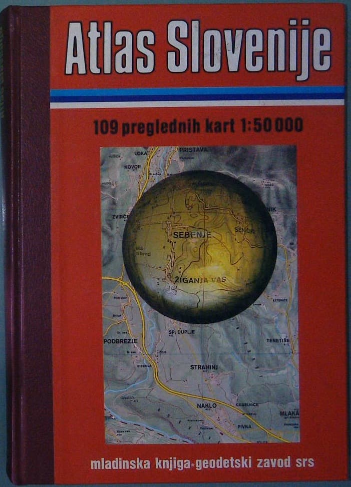 Naslovnica knjige Atlas Slovenije