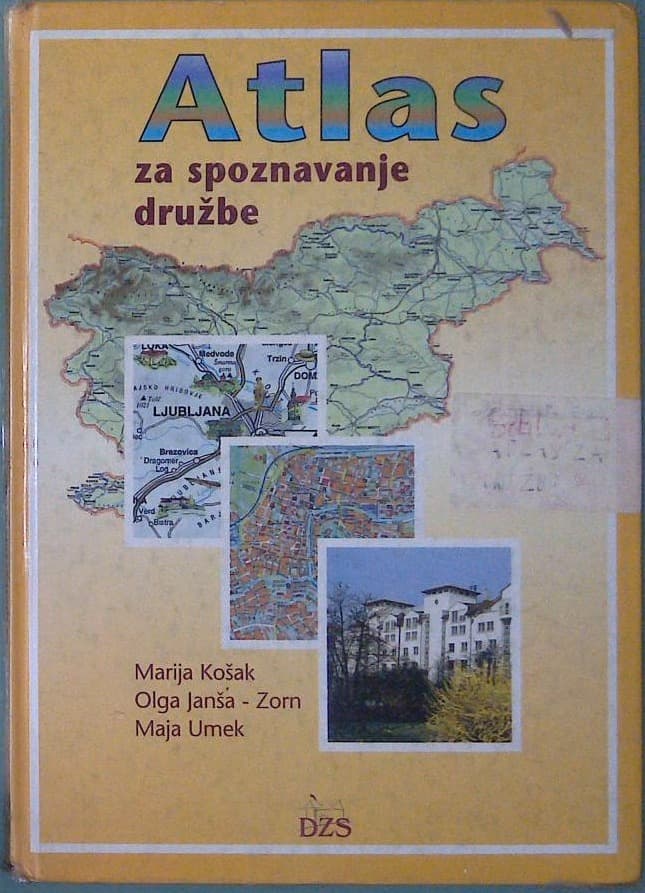 Naslovnica knjige Atlas za spoznavanje družbe