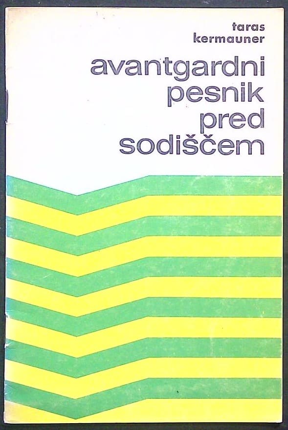 Naslovnica knjige Avantgardni pesnik pred sodiščem