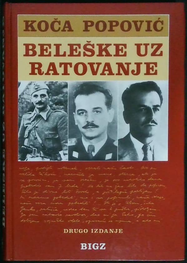 Naslovnica knjige Beležke uz ratovanje