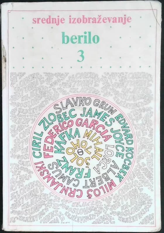 Naslovnica knjige Berilo 3 - Srednje izobraževanje