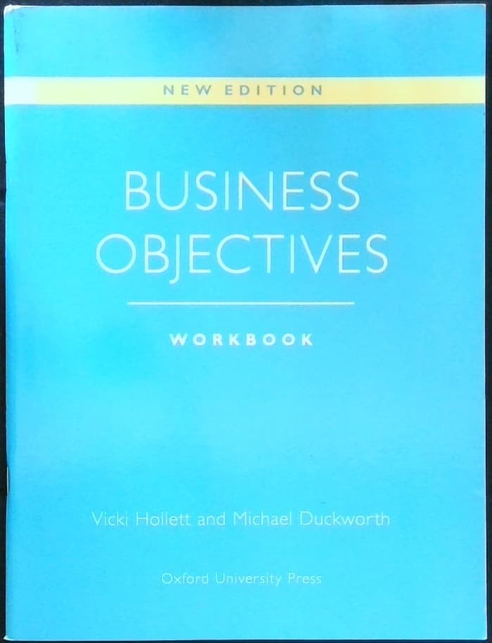 Naslovnica knjige Business objectives - workbook