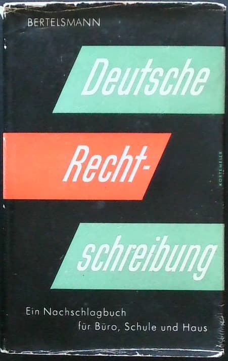 Naslovnica knjige Deutsche Rechtschreibung 