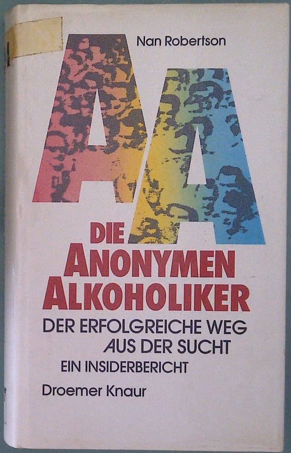 Naslovnica knjige Die Anonymen Alkoholiker