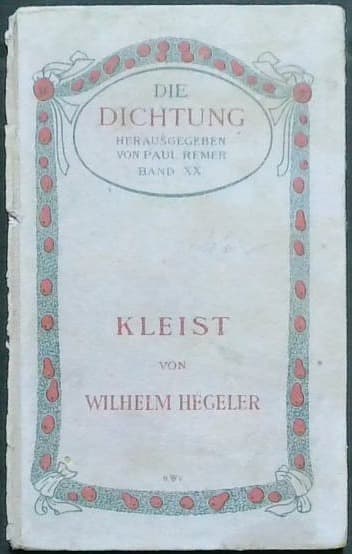 Naslovnica knjige Die Dichtung