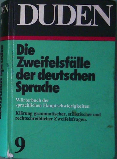 Naslovnica knjige Die Zweifelsfälle