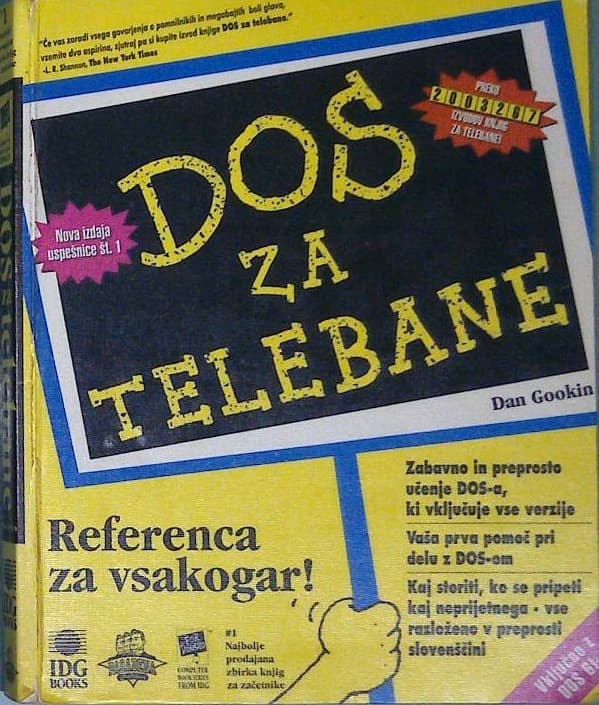 Naslovnica knjige DOS za telebane