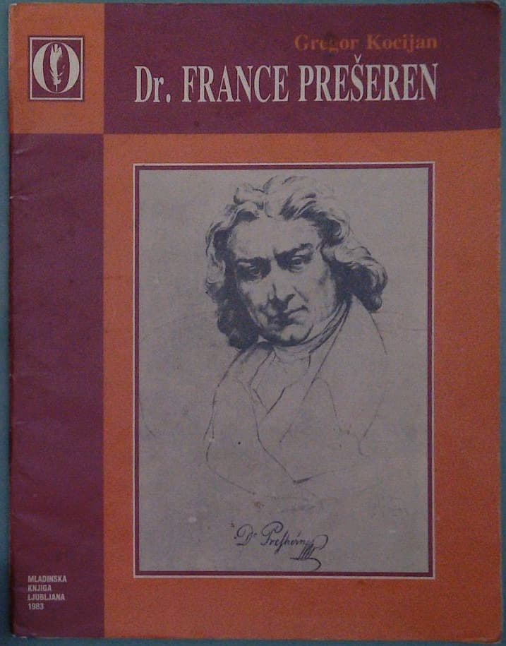 Naslovnica knjige Dr. France Prešeren