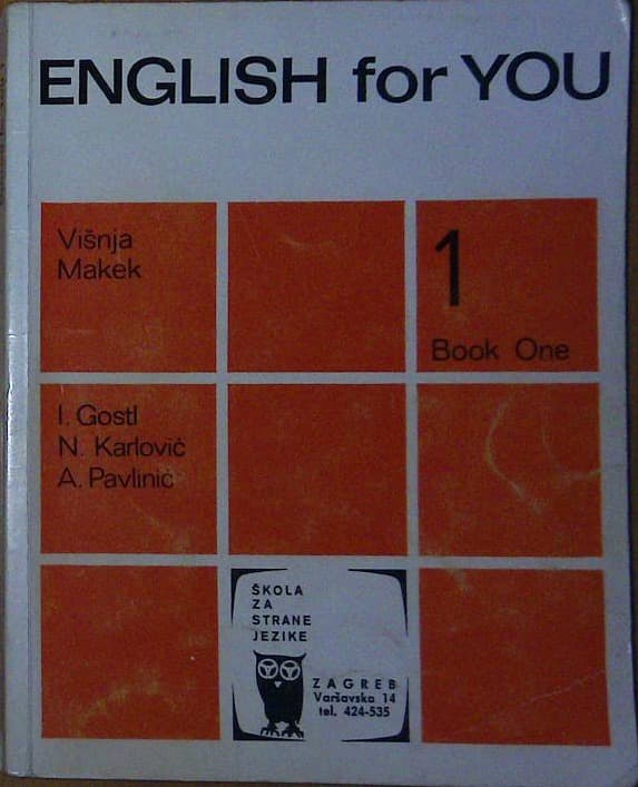 Naslovnica knjige English for you -  Book one