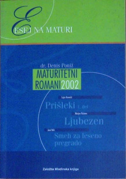 Naslovnica knjige Maturitetni romani 2002
