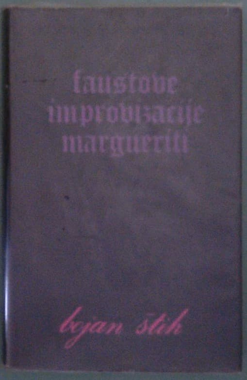 Naslovnica knjige Faustove improvizacije margueriti