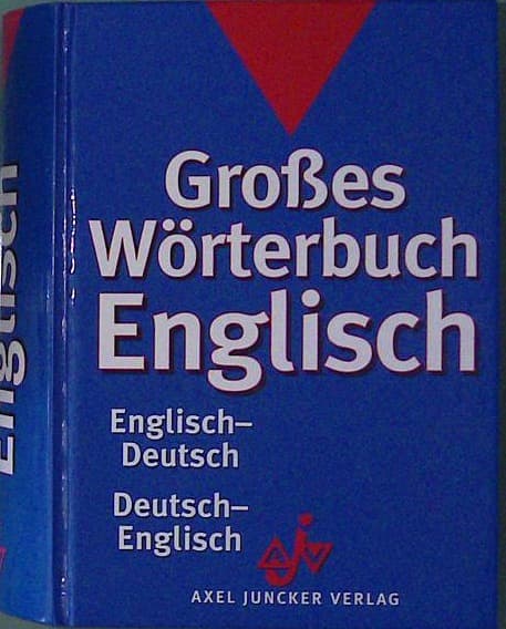 Naslovnica knjige Großes Wörterbuch Englisch