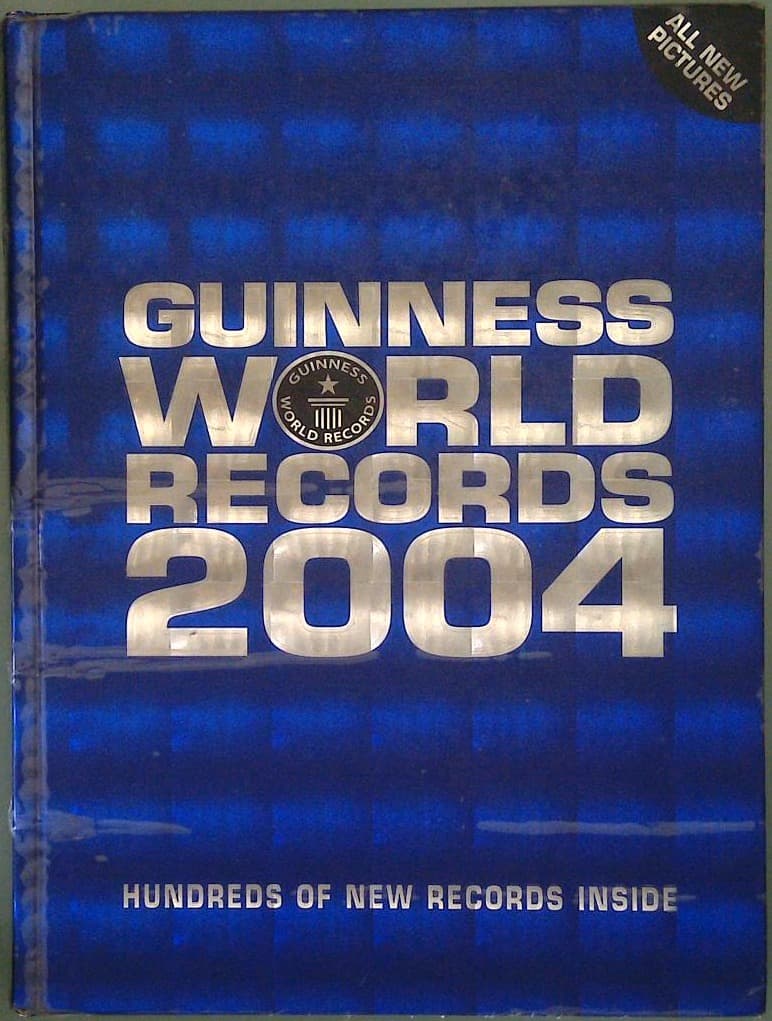 Naslovnica knjige Guinness world records 2004