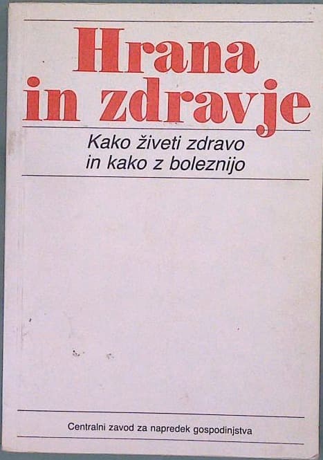 Naslovnica knjige Hrana in zdravje