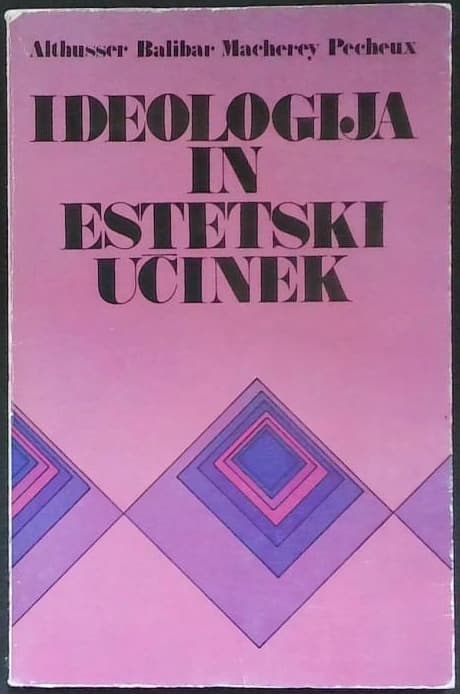 Naslovnica knjige Ideologija in estetski učinek