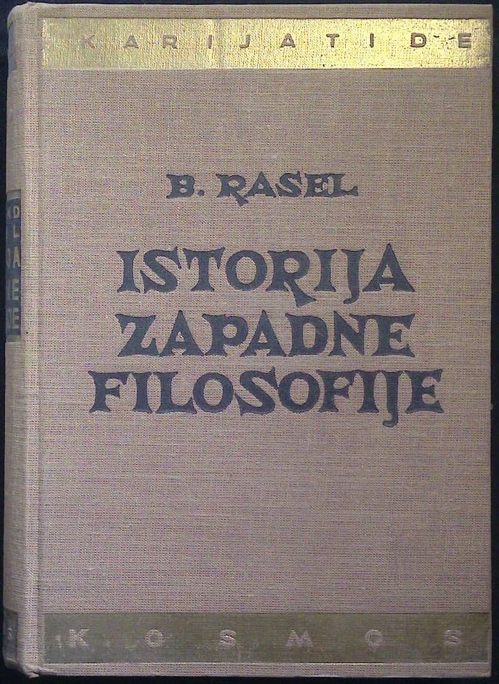 Naslovnica knjige Istorija zapadne filosofije