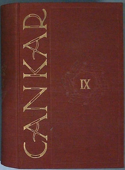Naslovnica knjige Ivan Cankar izbrana dela IX