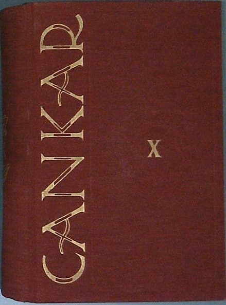 Naslovnica knjige Ivan Cankar izbrana dela X