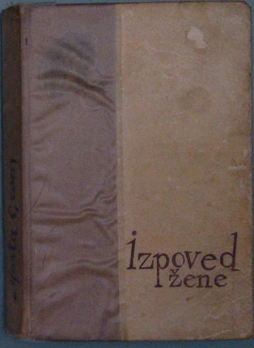 Naslovnica knjige Izpoved žene