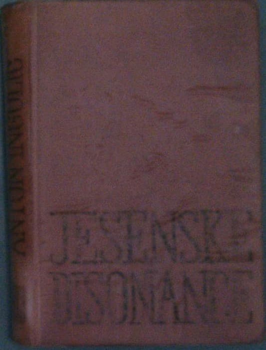 Naslovnica knjige Jesenske disonance