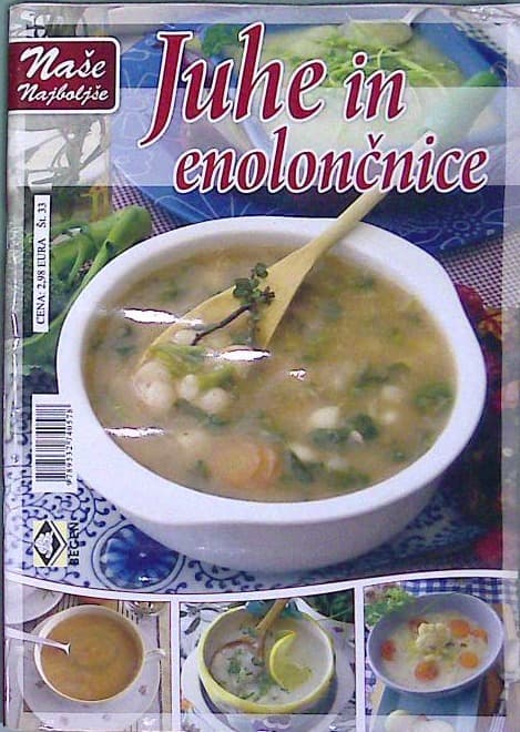 Naslovnica knjige Juhe in enolončnice