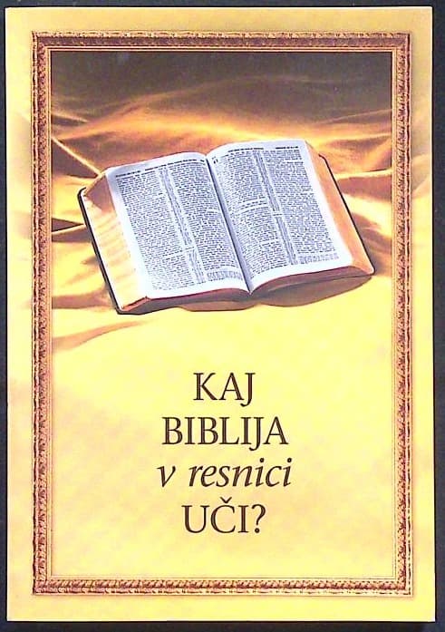 Naslovnica knjige Kaj Biblija v resnici uči?