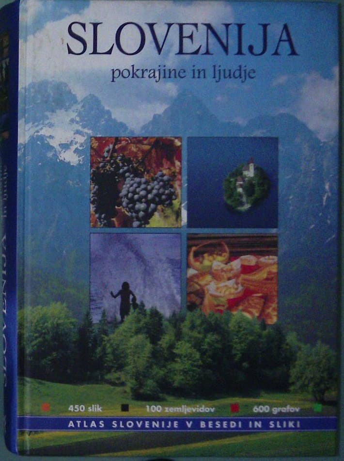 Naslovnica knjige Slovenija pokrajine in ljudje