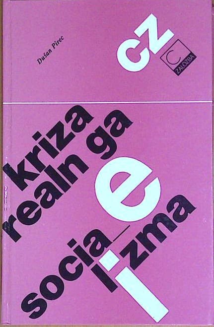 Naslovnica knjige Kriza realnega socializma