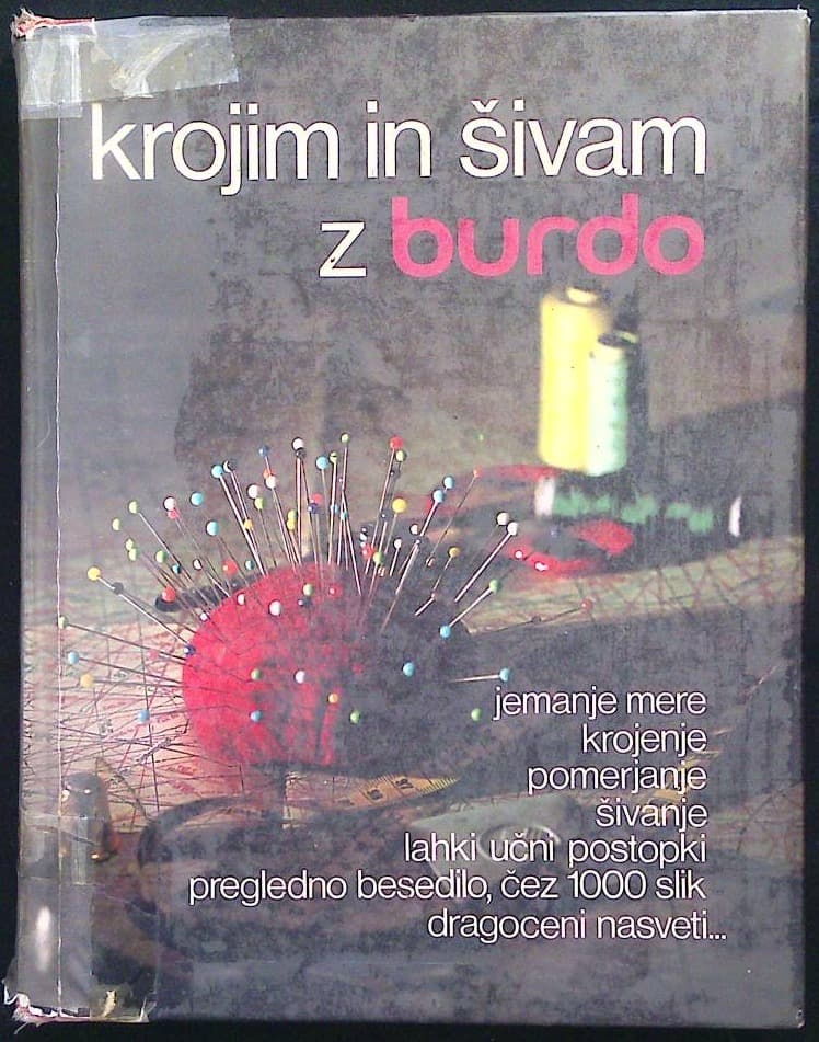 Naslovnica knjige Krojim in šivam z Burdo