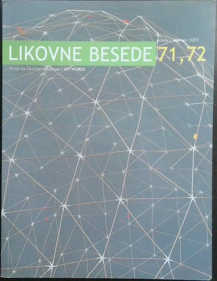 Naslovnica knjige Likovne besede 71, 72
