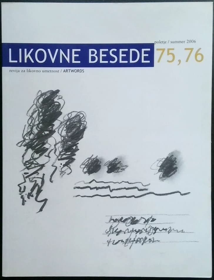 Naslovnica knjige Likovne besede 75, 76