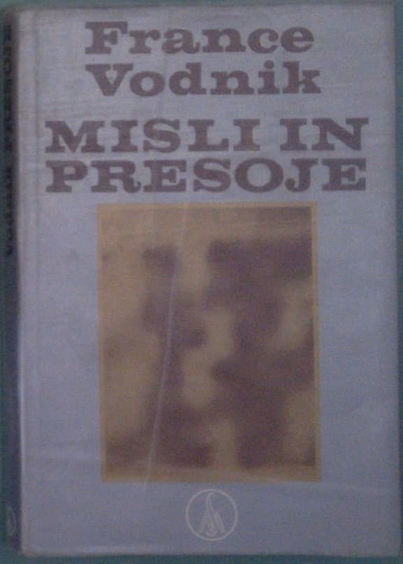 Naslovnica knjige Misli in presoje