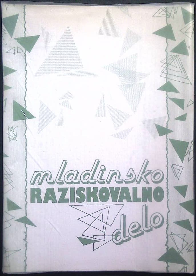 Naslovnica knjige Mladinsko raziskovalno delo