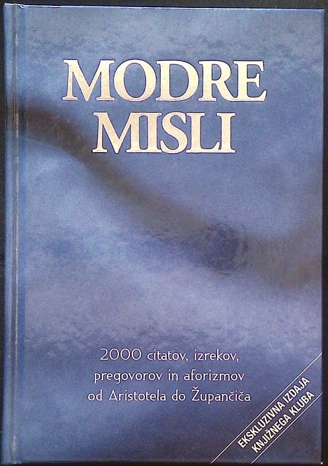 Naslovnica knjige Modre misli