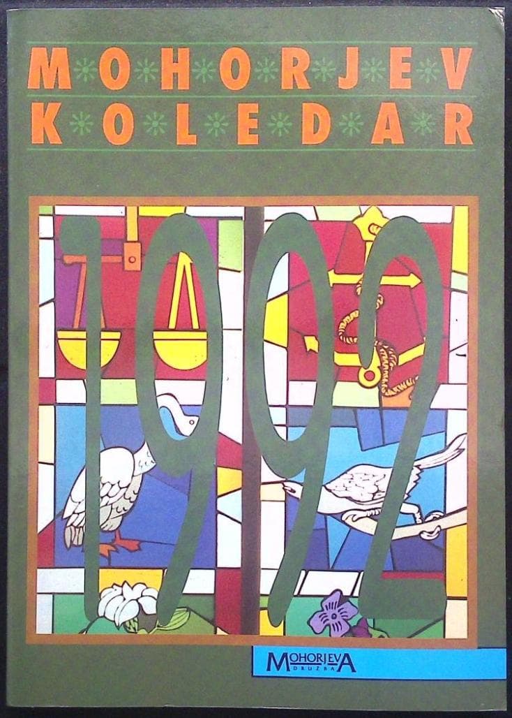 Naslovnica knjige Mohorjev koledar 1992