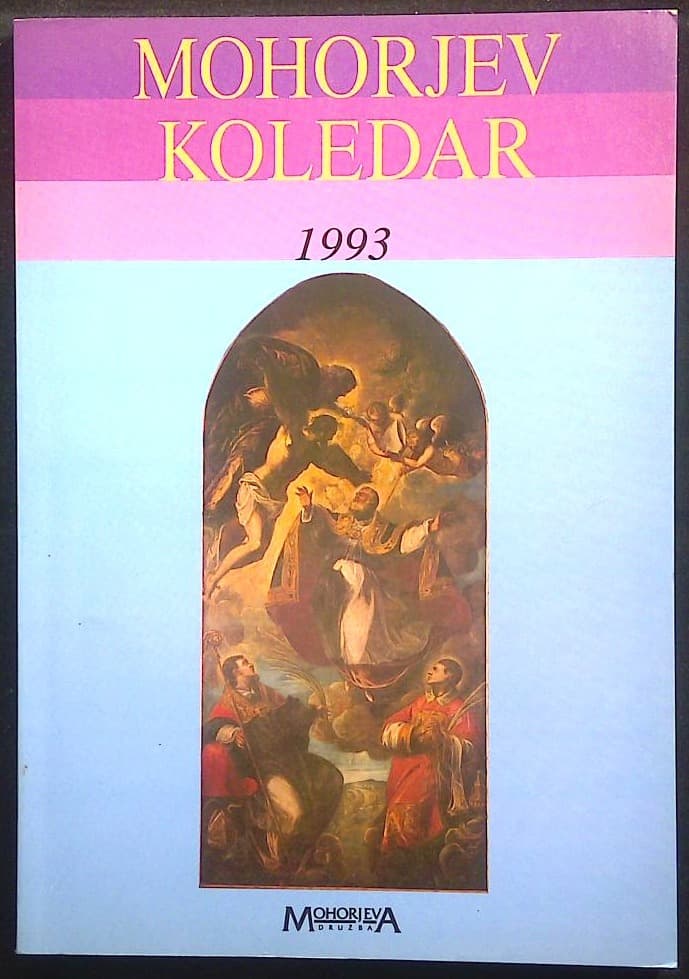 Naslovnica knjige Mohorjev koledar 1993
