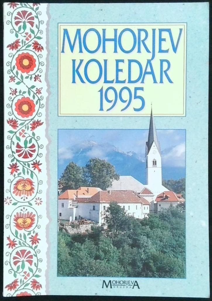 Naslovnica knjige Mohorjev koledar 1995