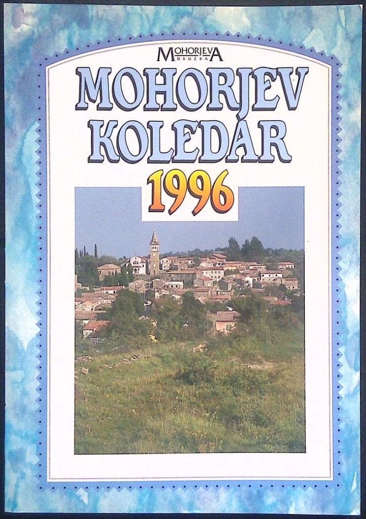 Naslovnica knjige Mohorjev koledar 1996