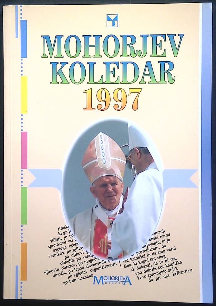 Naslovnica knjige Mohorjev koledar 1997