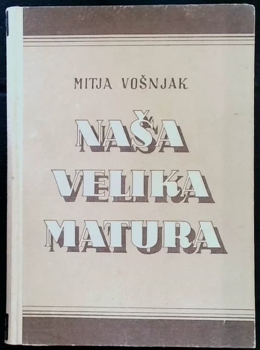 Naslovnica knjige Naša velika matura