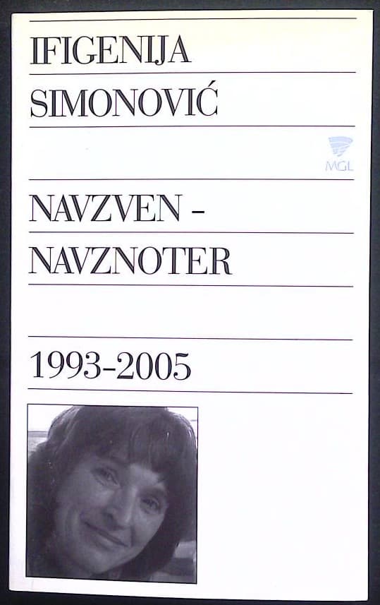 Naslovnica knjige Navzven - navznoter, 1993-2005
