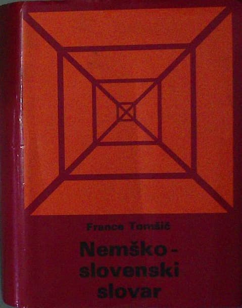 Naslovnica knjige Nemško-slovenski slovar