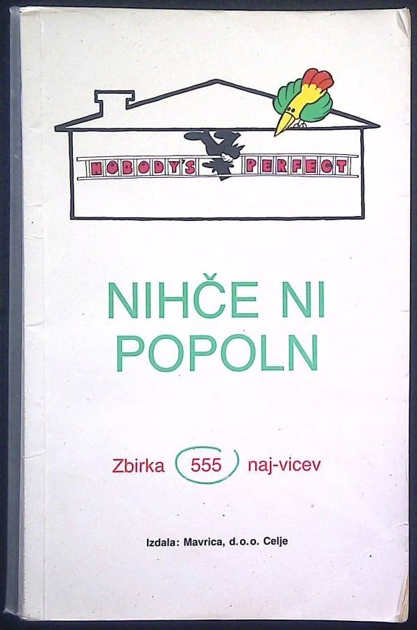 Naslovnica knjige Nihče ni popoln