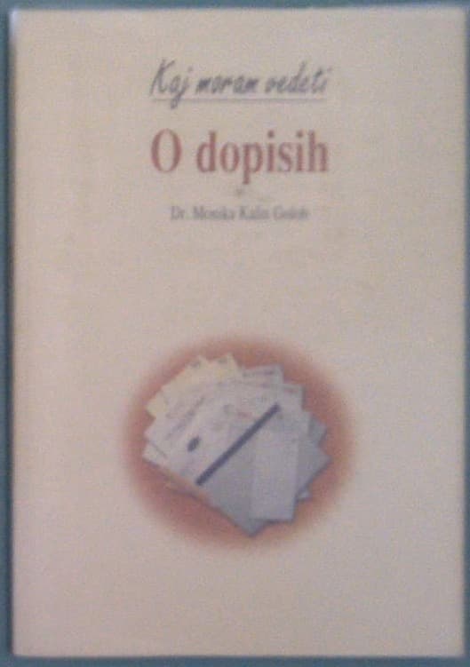 Naslovnica knjige O dopisih