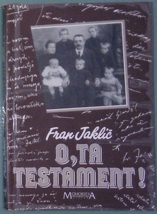 Naslovnica knjige O,ta testament!