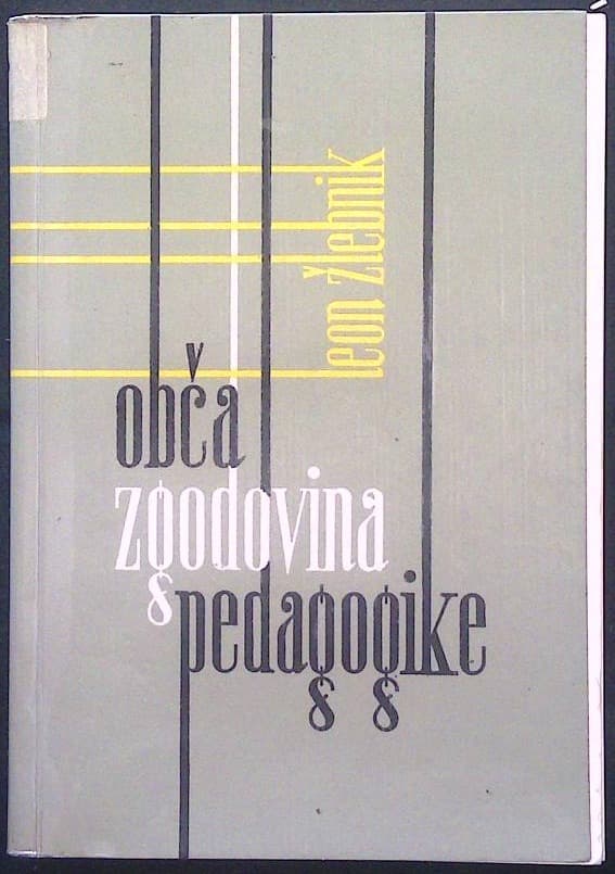 Naslovnica knjige Obča zgodovina pedagogike